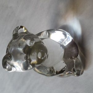 Princess House Crystal Teddy Bear Paper Weight